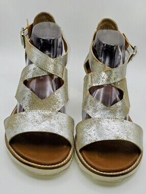 Diba True Qu Aint Silver Leather Sandals (11)